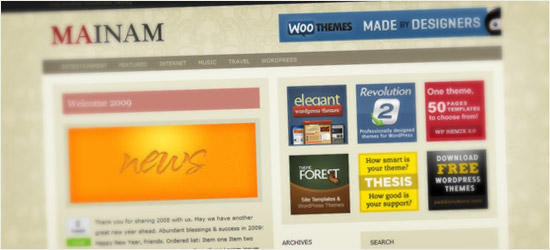 Mainam Vintage WordPress Theme