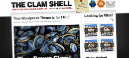 The Clam Shell WordPress Theme