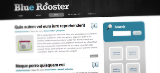 Blue Rooster WordPress Theme