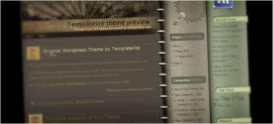 Grunge Style WordPress Theme