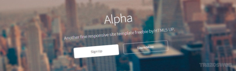 Alpha HTML/CSS Template