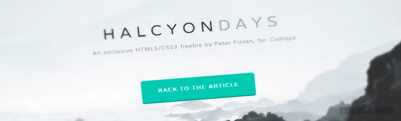 Halcyon Days CSS HTML Template