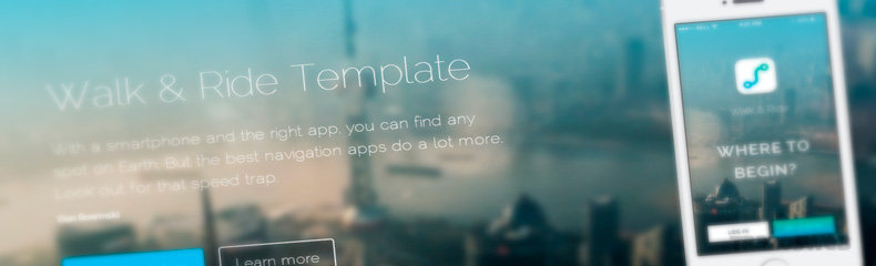 Walk & Ride HTML/CSS Template